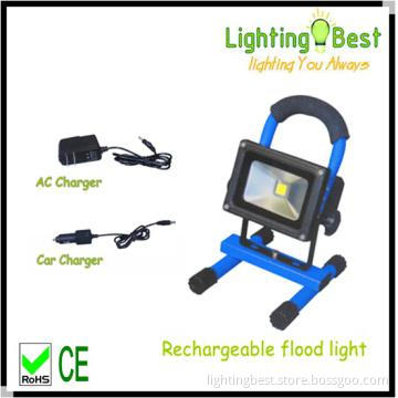 portable 10w rechargeable led flood light